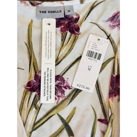 🌸 NWT Anthropologie (The Odells)  Romantic Floral Wrap Maxi Dress - Size M 🌸 - Picture 10 of 12